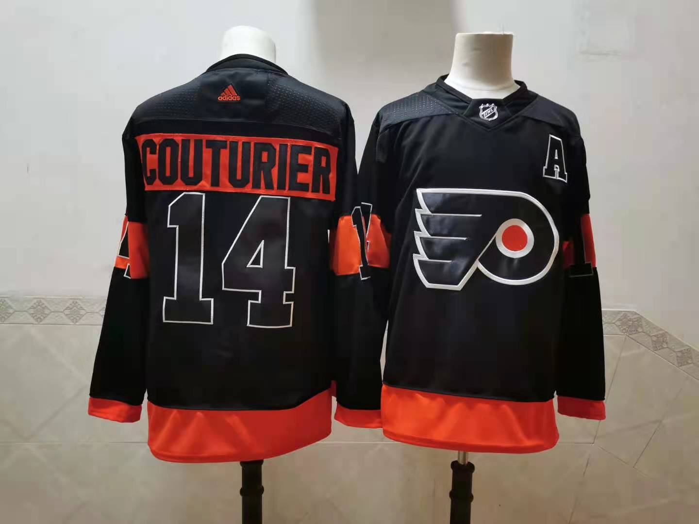 Men's Philadelphia Flyers Sean Couturier #14 Black Jersey